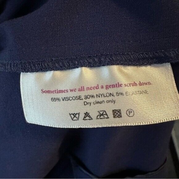 MM LaFleur Lydia Shift Dress Twist Strap Navy Midnight Indigo Women’s Size 0 - Picture 10 of 13